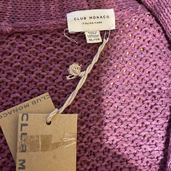 Club Monaco Italian Yarn Sweater - TAGS still attached. Never worn. - Picture 2 of 3